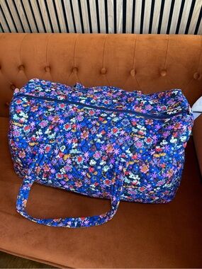 The Vera Bradley Disney Large Duffel in the Mickey & Minnie